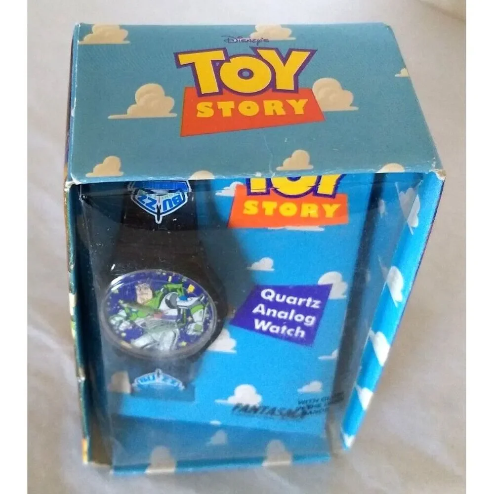 Disney FANTASMA BUZZ LIGHTYEAR Toy Story Quartz Analog Watch Glow in‎ Dark NOS